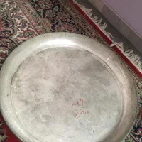 سینی مسی چراغ  روشنایی و چای خوری عتیقه بخاری گازی|ظروف سرو و پذیرایی|فسا, |دیوار