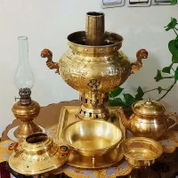 سماور زغالی برنجی ۴ لیتری|سماور، چایساز، قهوهساز|قدس, شهرقدس|دیوار