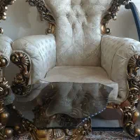 مبل سلطنتی نه نفره چوب گردو اصل