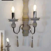 لوستر ریسه چوبی تولیدی عالیجناب|لوستر و چراغ آویز|مشهد, شهرک رازی (شهرک غرب)|دیوار