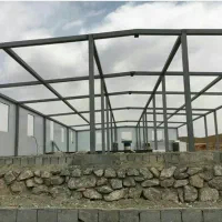 جوشکاری آهنگری شیروانی اسکلت با پروفیل سقف ویلا