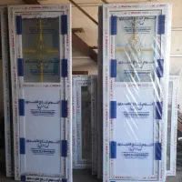 پنجره پی وی سی حفاظ اکاردیونی درب سرویس شاخ گوزنی|مصالح و تجهیزات ساختمان|ماهدشت, |دیوار