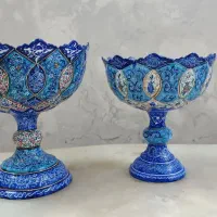 ظروف مسی مینا کاری ورق بزنید