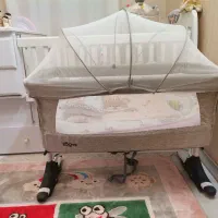 تخت گهواره ای کنار مادر کاملا نو با تخفیف|تخت و سرویس خواب|آمل, |دیوار