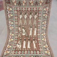 فرش دستباف تبریز ۵۰ رج هخامنشی برجسته مرینوس