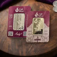 شمش نقره 50 گرمی کافه سیلور