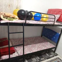 تخت خواب دو طبقه فلزی|تخت و سرویس خواب|مشهد, سیسآباد|دیوار