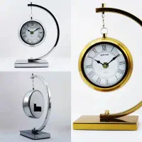 ساعت رومیزی فلزی جنس درجه یک