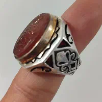 انگشتر نقره عقیق یمن خط|جواهرات|کهریزک, |دیوار