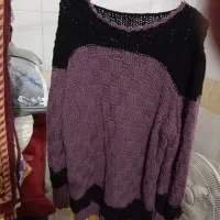 بلوز زنانه فری سایز کاموا دست بافت