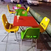 میز و صندلی پلاستیکی طرح حریر کد۲۲۲