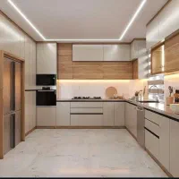 کافی بار تی وی وال و کابینت پیش ساخته