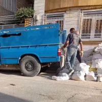 حمل نخاله با نیسان کمپرسی ماسه سیمان آجر گچ سفال