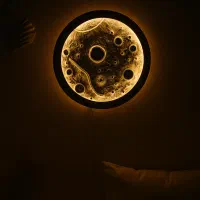 تابلو ماه شب تاب(چراغ خواب)