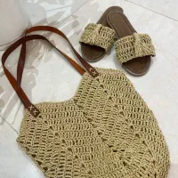 دست بافتهای رافیا|کیف، کفش، کمربند|رشت, شالکو|دیوار