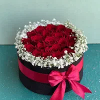 سفارش انواع باکس ودسته گل روبانی