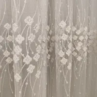 پرده تور خامه دوزی|پرده، رانر، رومیزی|تهران, شهرک استقلال|دیوار