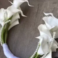 دسته گل عروسی لمسی|گل مصنوعی|قم, بنیاد|دیوار