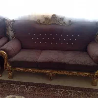 فروش مبل ۷نفره به همراه جلومبلی وعسلی