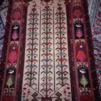 قالیچه گل ابریشمی قدیمی