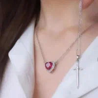 گردنبند ست شمشیر و قلب|بدلیجات|بندرعباس, |دیوار