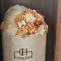 تخفیف باکس گل ربانی شاین دار به مناسبت روز مادر|گل مصنوعی|قم, چهل درخت|دیوار