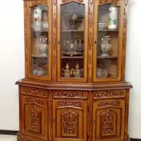 بوفه سه در چوب گردو اصل|بوفه، ویترین، کنسول|گرمدره, |دیوار