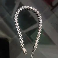 دستبند نقره طرح فلاور|جواهرات|قم, ارم|دیوار