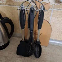 کفگیر مشکی استیل|ظروف پخت‌وپز|اصفهان, آفاران|دیوار