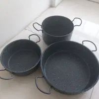 قابلمه و تابه پشت و رو گرانیتی