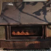 بخاری گازی طرح شومینه