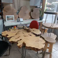 انواع میز چوبی روستیک