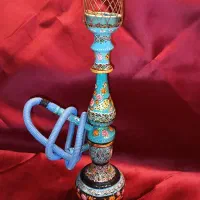 قلیان دکوری اصفهان ناصرالدین شاهی قلم استاد