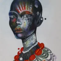 نقاشی رنگ و روغن روی بوم 40 در 70 سانتی متر