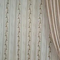 پرده حریر طلا کوب سالم وتمیز|پرده، رانر، رومیزی|گنبد کاووس, |دیوار