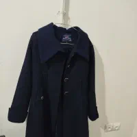 پالتو زنانه سورمه ای در حد نو