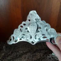 جا دستمالی طرح نقره