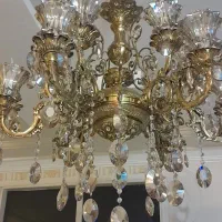 ۲ عدد لوستر تمام برنز اصل ۶ شاخه ۱۲ شعله