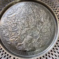 سینی مسی قلمکاری قدیمی