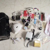 وسایل کامل ناخن برای کاشت ژل و پودر