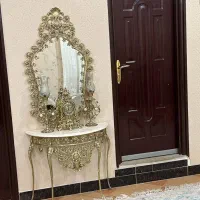 آیینه و شمعدان برنز