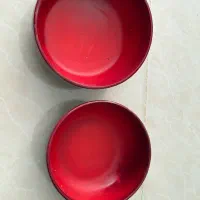 کاسه قرمز لعابی و میوه خوری