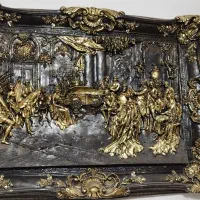 تابلو طرح برجسته (کلاسیک طلایی)|تابلو، نقاشی، عکس|بهارستان, |دیوار