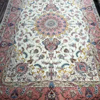 ۶متر فرش دستباف تبریز علیا گل ابریشم درحد نونو