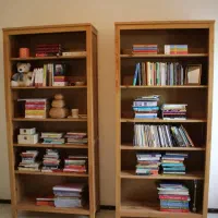کتابخانه ایکیا اصل ۲عدد درحدنو|کتابخانه، شلف، قفسه‌های دیواری|تهران, اقدسیه|دیوار
