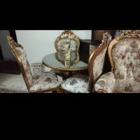 مبل و نهار خوری و ویترین استیل چوب راش|مبلمان خانگی و میز عسلی|گلپایگان, |دیوار