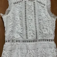 تاپ مجلسی سفید ،  لباس ، شومیز مشکی