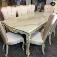 میز غذاخوری ۸ نفره چوب راش