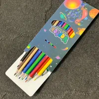 مداد رنگی ۱۲ تایی مقوا پلیمری ورتکس