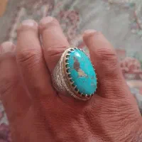 انگشتر فیروزه سنگین وزن رکاب دست ساز 41گرم|جواهرات|خواف, |دیوار